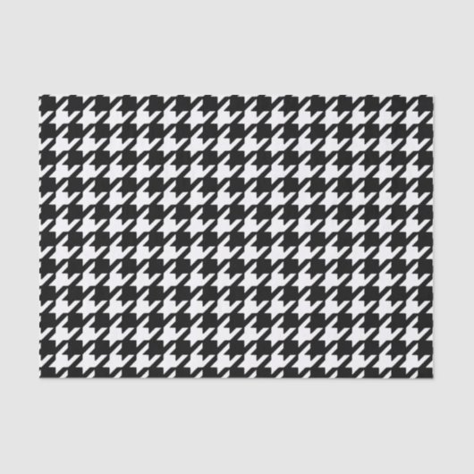 Papier Mousseline Motif noir et blanc classique (Recto)