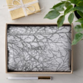 Papier Mousseline Motif noir et blanc de branches d'arbre (Cadeau)