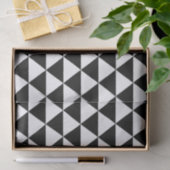 Papier Mousseline Motif noir et blanc de triangle (Cadeau)