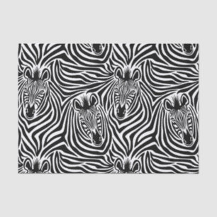Papier Mousseline Motif noir et blanc d'impression à la mode de