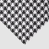 Papier Mousseline Motif noir et blanc Houndstooth (Détail)