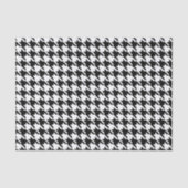 Papier Mousseline Motif noir et blanc Houndstooth (Recto)