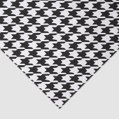Papier Mousseline Motif noir et blanc Houndstooth (Détail)