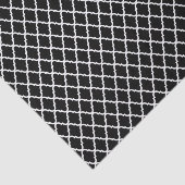 Papier Mousseline Motif noir et blanc moderne de Quatrefoil de (Détail)