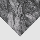 Papier Mousseline Motif noir et blanc pour la texture rocheuse (Détail)