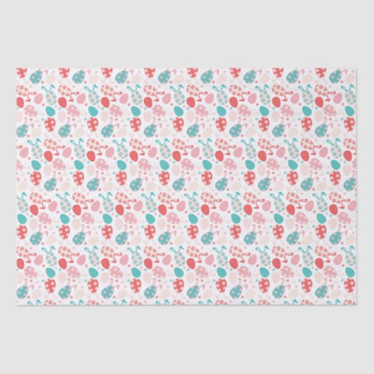 Papier Mousseline Motif OEuf de Pâques Bunny Oreilles (Recto)