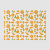 Papier Mousseline Motif orange (Recto)