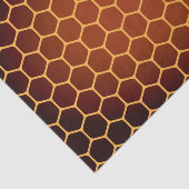 Papier Mousseline Motif orange de nid d'abeilles (Détail)