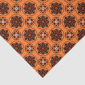 Papier Mousseline Motif orange de Suzani (Détail)