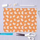 Papier Mousseline Motif Orange Ghost Doodle (Artisanat)