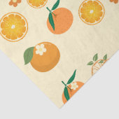 Papier Mousseline Motif Oranges (Détail)