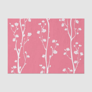 Papier Mousseline Motif oriental de fleur de prune