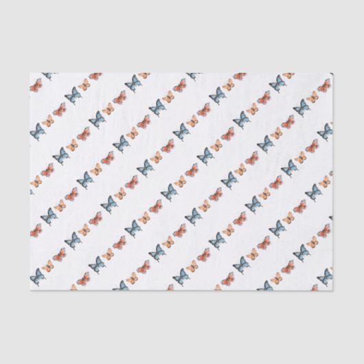 Papier Mousseline Motif papillon (Recto)