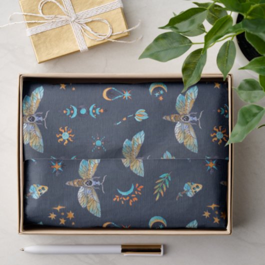 Papier Mousseline Motif papillon céleste de papillon (Cadeau)