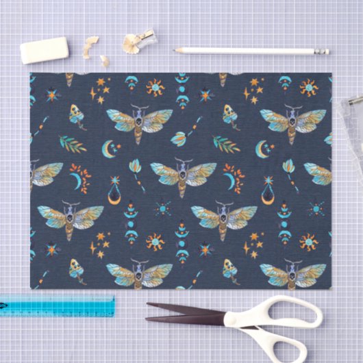 Papier Mousseline Motif papillon céleste de papillon (Artisanat)