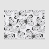 Papier Mousseline Motif papillon de choux (Recto)