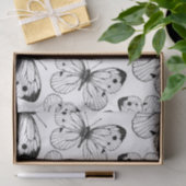 Papier Mousseline Motif papillon de choux (Cadeau)