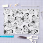 Papier Mousseline Motif papillon de choux (Artisanat)