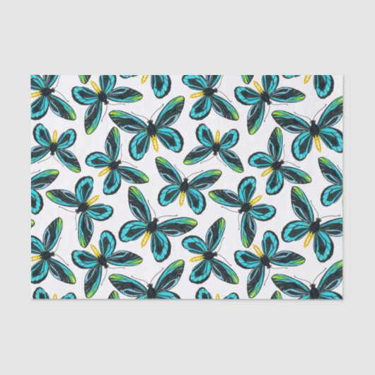 Papier Mousseline Motif papillon de la reine Alexandra (Recto)