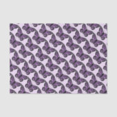 Papier Mousseline Motif papillon pourpre (Recto)