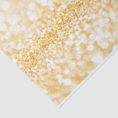 Papier Mousseline Motif Parties scintillant Or Et Blanc (Détail)
