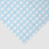 Papier Mousseline Motif Pastel Blue En vichy (Détail)