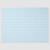 Papier Mousseline Motif Pastel Blue En vichy (Recto)