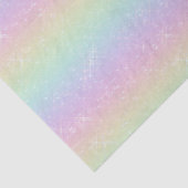 Papier Mousseline Motif Pastel Rainbow Sparkles (Détail)