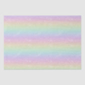 Papier Mousseline Motif Pastel Rainbow Sparkles (Recto)