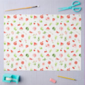 Papier Mousseline Motif Pastèque et Grenade (Artisanat)