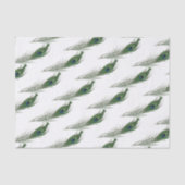 Papier Mousseline Motif Peacock Feather | Thème (Recto)