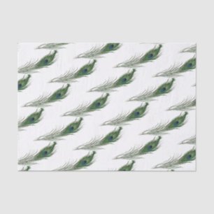 Papier Mousseline Motif Peacock Feather Thème