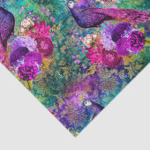 Papier Mousseline Motif Peacock illustré (Détail)