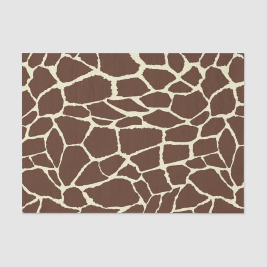 Papier Mousseline Motif Peau de girafe (Recto)