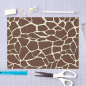 Papier Mousseline Motif Peau de girafe (Artisanat)