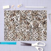 Papier Mousseline Motif peau de léopard (Artisanat)
