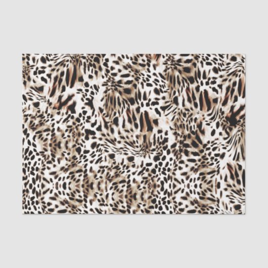 Papier Mousseline Motif peau de léopard (Recto)