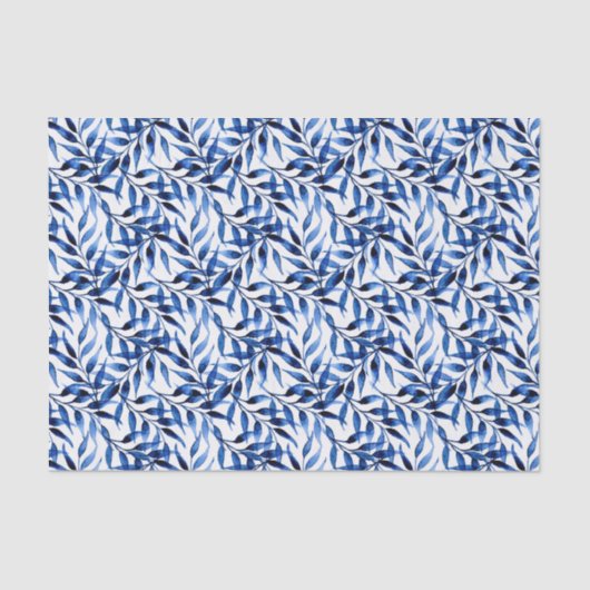 Papier Mousseline Motif peint à la main d'encre d'aquarelle (Recto)