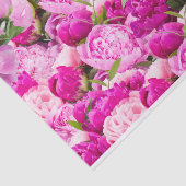 Papier Mousseline Motif Pink Peonies (Détail)