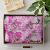 Papier Mousseline Motif Pink Peonies (Cadeau)