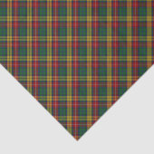 Papier Mousseline Motif Plaid Buchanan Clan Tartan (Détail)