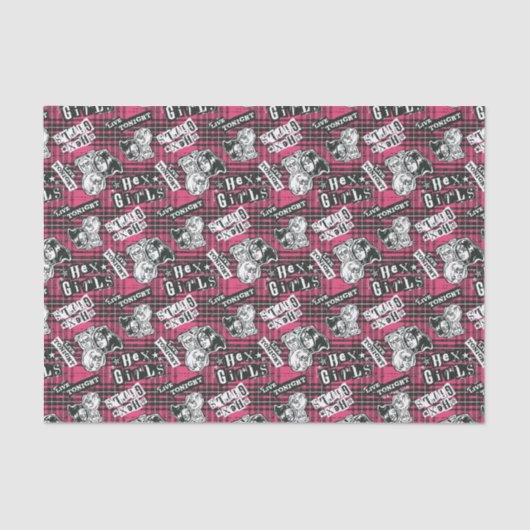 Papier Mousseline Motif Plaid Des Filles Hex (Recto)