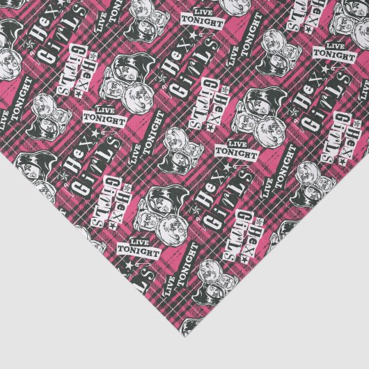 Papier Mousseline Motif Plaid Des Filles Hex (Détail)