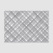 Papier Mousseline Motif Plaid noir et blanc (Recto)