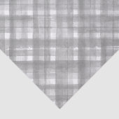 Papier Mousseline Motif Plaid noir et blanc (Détail)
