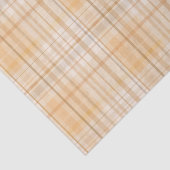 Papier Mousseline Motif Plaid Tartan Orange (Détail)