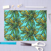 Papier Mousseline Motif Plante Tropical Exotic (Artisanat)