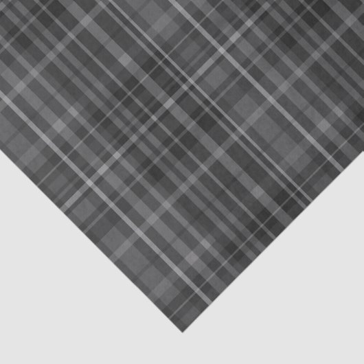 Papier Mousseline Motif plat gris et noir (Détail)