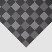 Papier Mousseline Motif plat gris et noir (Détail)