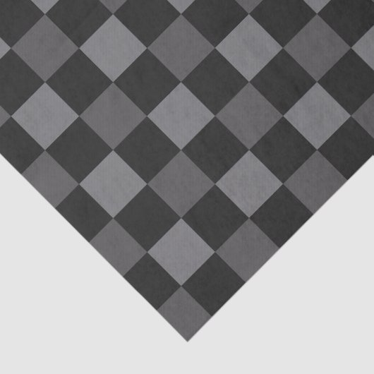 Papier Mousseline Motif plat gris et noir (Détail)